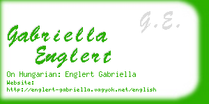 gabriella englert business card
